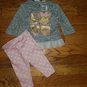 Baby girls minnie outfit
